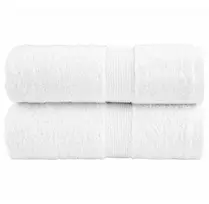 Rankšluostis Aukščiausios kokybės rankšluosčiai SOLUND, 2 vnt., balti, 30x30 cm, 600 g/m²