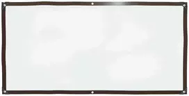 Skaidrus brezentas su kilpelėmis, 1x2 m, polietilenas
