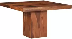 Valgomojo stalas, 120x120x77 cm, akacijos masyvas