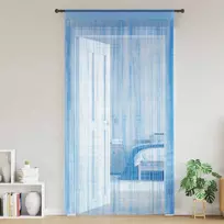 Virvelinės užuolaidos, 2 vnt., šviesiai mėlynos, 100x250 cm