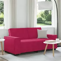 Dvivietė sofa, vyno raudonumo, 180x78x84 cm, aksominė