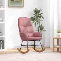 Supamoji kėdė, rožinis aksomas