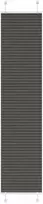 Klostuotos žaliuzės, juodos, 50x200 cm, audinys, plotis 49,4 cm, poliesteris