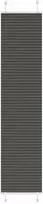 Klostuotos žaliuzės, juodos, 45x200 cm, audinys, plotis 44,4 cm, poliesteris