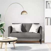 Dvivietė sofa, tamsiai pilka, 111 cm, audinys