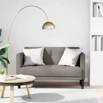 Dvivietė sofa, pilkai ruda, 111 cm, audinys