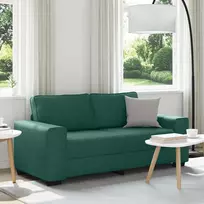 Dvivietė sofa, tamsiai žalia, 180x77x82 cm, audinys