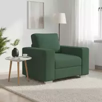 Sofa-kėdė, tamsiai žalia, 100x77x82 cm, velvetas, audinys