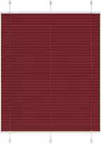 Klostuotos žaliuzės, bordo spalvos, 110x100 cm, audinys, plotis 109,4 cm, poliesteris