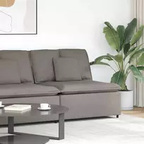Modulinė sofa su pagalvėlėmis, pilkai ruda, 100 cm