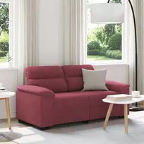 Dvivietė sofa, vyno raudonumo, 160x81x84 cm, audinys