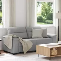 Dvivietė sofa, debesų pilka, 180x81x84 cm, audinys