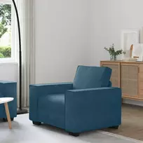 Lova Sofa-kėdė, mėlyna, 100x78x84 cm, aksomas