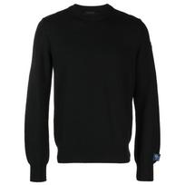Megztinis vyrams, Juoda, Knitted roundneck sweater