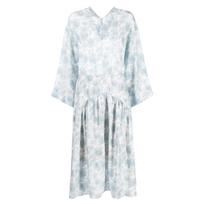 Midi suknelė moterims, Balta, Dahlia double v-neck dress
