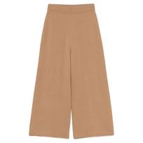 Kelnės moterims, Ruda, Culotte pants-soft wool