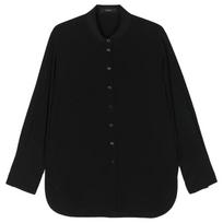 Marškiniai ilgomis rankovėmis moterims, Juoda, Joe crepe-de-chine shirt