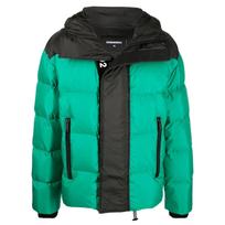 Pūkinė striukė vyrams, Žalia, Dsquared2 hood puffer