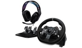 LOGITECH G920 Driving Force USB for Xbox Series X|S, Xbox One, and PC + G335 Black