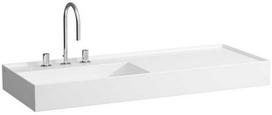 Laufen Kartell 1200x460 mm bowl on the left, White SaphirKeramik LCC