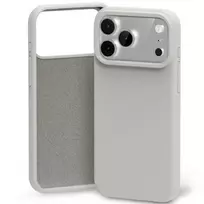 Mercury Gray silicone phone case for iPhone 17 Pro Max