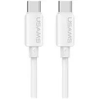 USAMS Cable U98 60W 3A Silicone Fast Charging USB-C to USB-C white