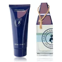 Caribbean Joe Set: Island Supply Azure Sails Eau De Toilette for Men, 125 ml + Island Supply Azure Sails 2-in-1 Shower Gel  AND  Shampoo, 100 ml