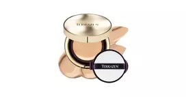 Terrazen Perfect Finish Cushion, Radiant Finish, Cream Foundation, 21, Light Beige, SPF 50+, 15 g