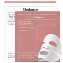 Biodance Set, Collagen, Pore Minimizing, Sheet Mask, For Face, 4 pcs, 34 g