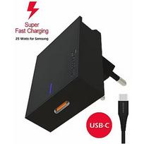 Swissten 25W Samsung Super Fast Charging Travel charger with 1.2m USB-C to USB-C cable SW-SAM-SFC-BK