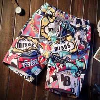 Vasaros paplūdimio kelnės Surf Printed Šortai Laisvi laisvalaikio Capris 4XL