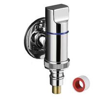 Water Stop Valve Angle Valve With Raw Tape Stainless Steel sidabras