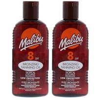 Malibu Tanning Oil Sunscreen SPF8 200ml x2pcs