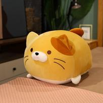 Cute Tuan Tuan cat throw pillow plush toy kitten doll girl bed cushion pillow rag doll gift 35cm（0.35kg） oranžinė