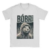 Kurwa Bobr Bober Beaver Boberek T Shirt for Men 100% Cotton Cool T-Shirts Round Collar Tees Short Sleeve Clothes Plus Size S