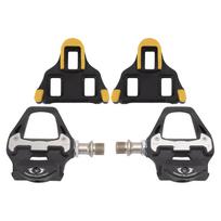1 Pair Bicycle Self Locking Pedals Mountain Bike Lock Pedal Nylon Cycling Pedal with Cleat Accessory Compatible for SPD