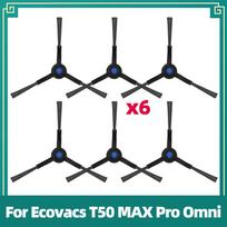 Suderinamas su Ecovacs T50 MAX Pro Omni dulkių siurbliu Pakeičiamų dalių rinkiniai Pagrindinis volelis Šoniniai šepetėliai Šluostės Maišelis Priedai Dalys