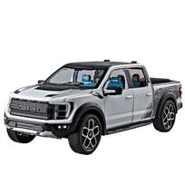 1/20 Ford F150 Raptor Pikapas Lydinio Modelinis Automobilis Žaislas Metalinis Liejimas Garsas ir Šviesa Automobilio Žaislai Vaikams Transporto Priemonė balta