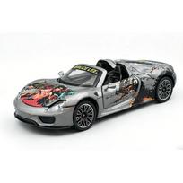 NEW 1/24 Porsche 918 Spyder Supercar Lee Alloy Model Car Toy Diecasts Casting Sound and Light Car Toys for Children Vehicle pilka spalva