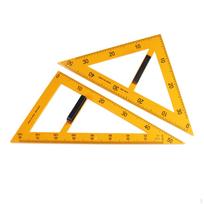 Large Digital Math Geometry Ruler Angle Measurement with Handle Measuring Rulers Tool for Whiteboard 2 Pieces Rulers