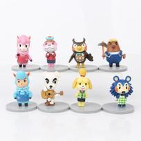 8 vnt. Animal Crossing Anime Figūrėlės Žaislai PVC Veiksmo Figūrėlė Portretas Isabelle Tom Nook Lisa Kolekcinis Modelis Lėlės Dovanai