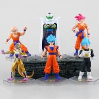 15CM 6Pcs/1Set Dragon Ball Figure Son Goku VegetaFrieza Piccolo Kulin Standing Anime Model Toy Gift Set Action Figure PVC No box