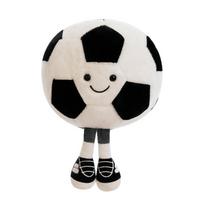 Naujausias Futbolo, Krepšinio, Regbio Lėlė Kawaii Pliušinis Žaislas Lėlė Animacinis Anime Mielas Vaikų Gimtadienio Dovana Lėlė Kalėdos juoda/balta