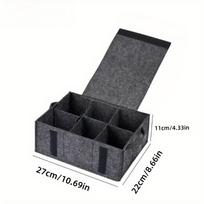 Felt Plate Dish Cup Storage Bag Holder Thicken Camping Tableware Containers Motorhome Kitchen Cupboard Layered Organization