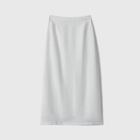 2026 Spring/Summer Hong Kong Style Linen Resort Shirt & Skirt Set - Old Money Vibe S baltos suknelės spalva