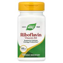 Nature's Way Riboflavin Vitamin B2 100mg Capsules, 100 Count