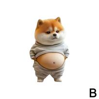 1 Chubby Shiba Inu Acrylic Car Ventilation Clip, Aromatherapy Scent, Car Interior Decoration, Random Fragrance