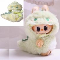 Doll Clothes For 15-17cm Labubu Pendant Sitting Baby Bee Dinosaur Shark Labubu Dolls Accessories Cute Decoration Little Clothes only clothes, no doll