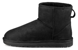 UGG Classic Mini Leather Snow Boots Black Women's 1016558-BLK 36