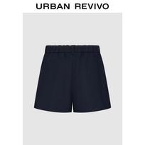 UR2026 Women's Simple Stitching Loose Shorts M